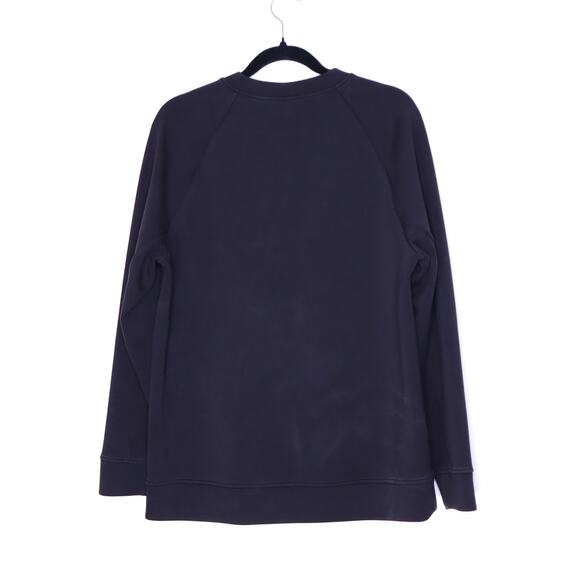 LULULEMON Perfectly Oversized Crew Neck Sweatshirt Black Athleisure Women's 4 - Picture 3 of 9